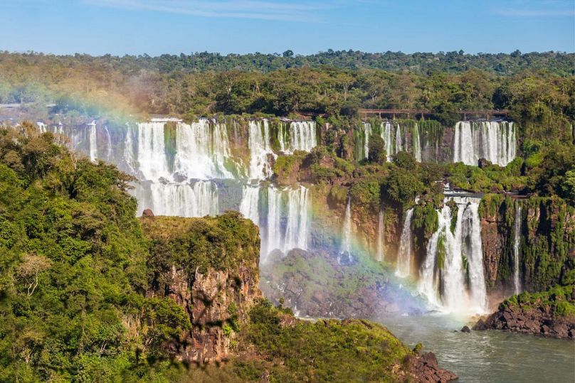 Along the border with Argentina, Iguazu Falls is one of the most spectacular waterfalls globally