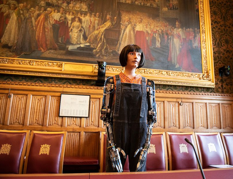 Ai-Da at the House of Lords in 2022