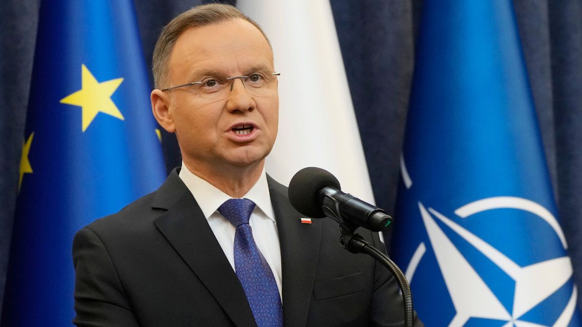 Polish president Andrzej Duda calls on NATO members to raise defence spending to 3% of GDP thumbnail