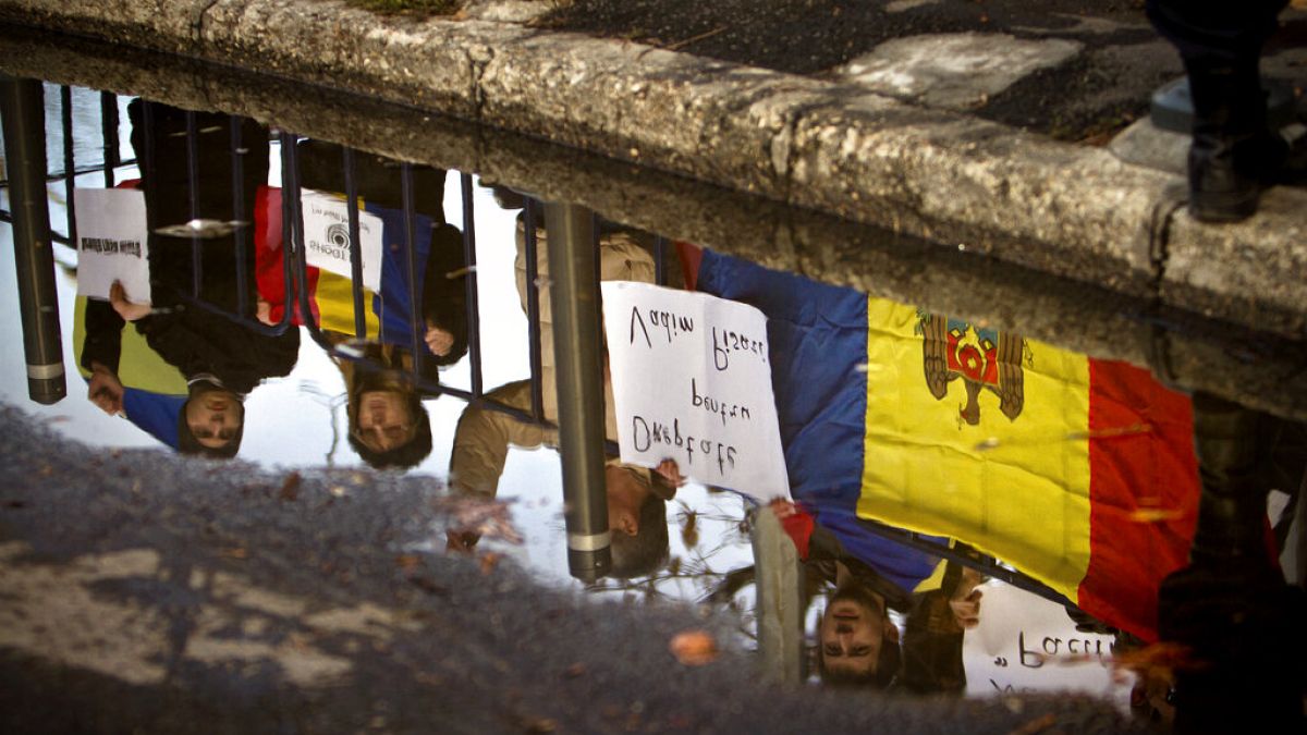 Акция протеста против присутствия российских миротворцев в Приднестровье, 9 января 2012 г.