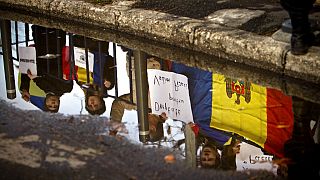 Акция протеста против присутствия российских миротворцев в Приднестровье, 9 января 2012 г.