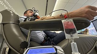Un centro de donación de sangre en Rumanía