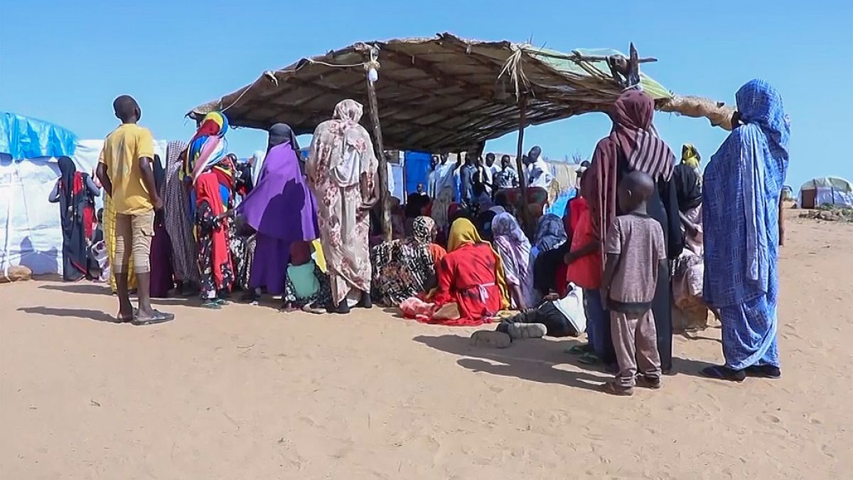 Szudáni menekültek Csádban