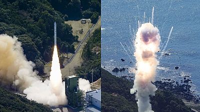 انفجار موشک فضاپیمابر ژاپن