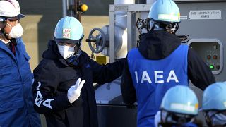 Grossi, durante su visita a la central nuclear de Fukushima Daiichi este miércoles