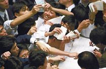 معامله گران سهام در بورس اوراق بهادار توکیو-دسامبر ۱۹۸۹