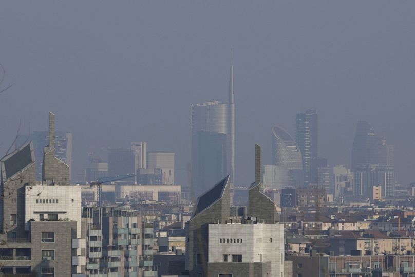 Italy's northern Lombardy region imposed severe antismog measures in February.