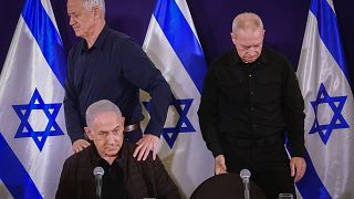 Gantz, Netanjahu és Golant - a háborús kabinet három kulcsszereplője (korábbi felvétel)