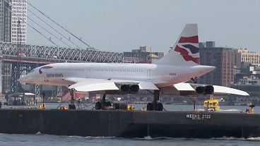 Das Überschallflugzeug British Airways Concorde wurde restauriert.