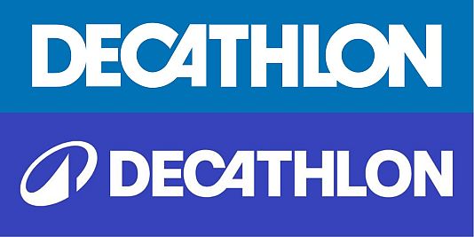Decathlon former logo (top) and new one (bottom)