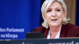 Marine Le Pen Brüsszelben 2019. június 13-án