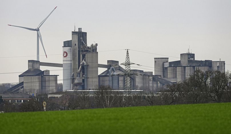 A cement production plant of Dyckerhoff is pictured in Beckum, February 2024