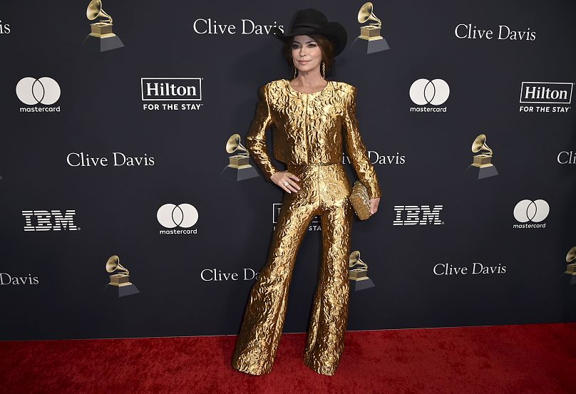 Shania Twain au gala avant la cérémonie des Grammy Awards en février