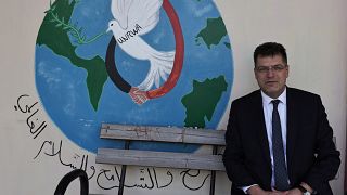 Ο Γιάνες Λέναρσιτς κατά την πρόσφατη επίσκεψή του στην UNRWA