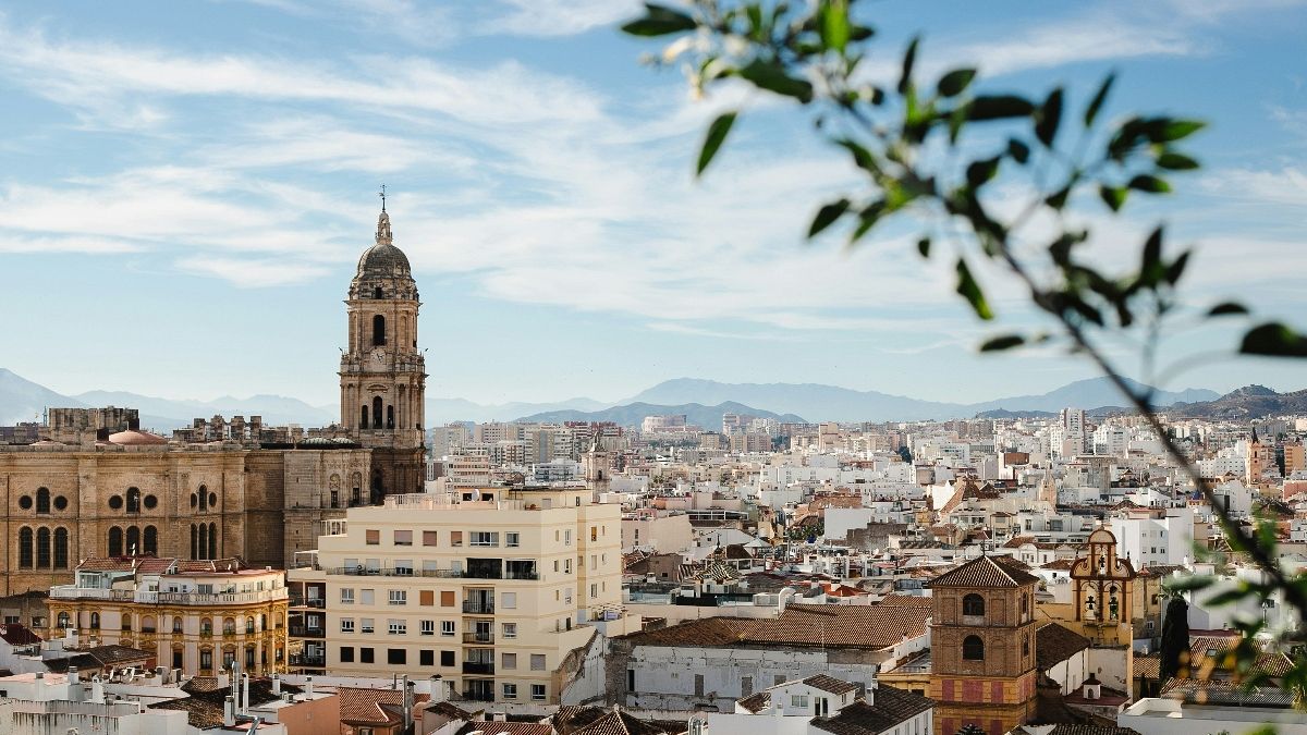 Picturesque but troubled: A view of Malaga's centre