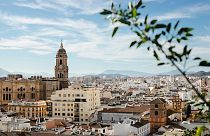 Picturesque but troubled: A view of Malaga's centre