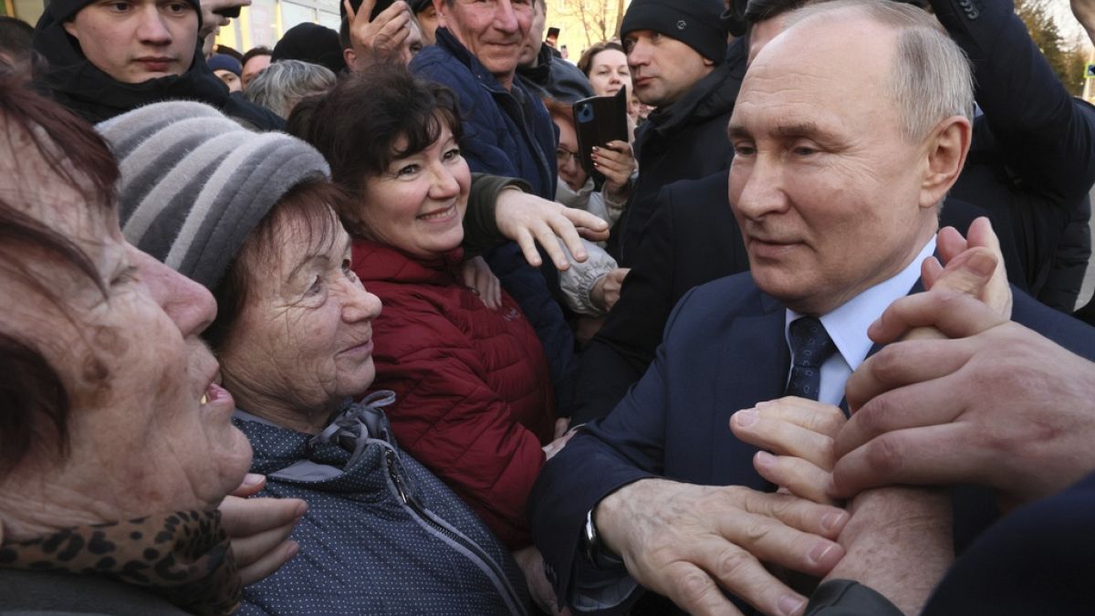 Az orosz elnök rajongói körében