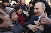 Az orosz elnök rajongói körében