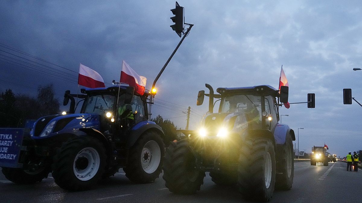 Полски фермери протестират срещу украинския внос и Зелената сделка на ЕС