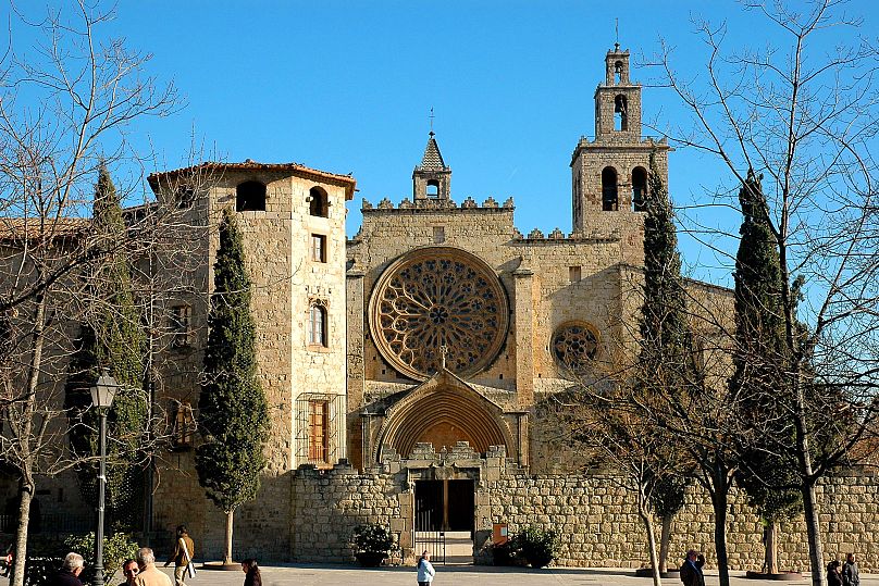 Façade of the Monestir de Sant Cugat