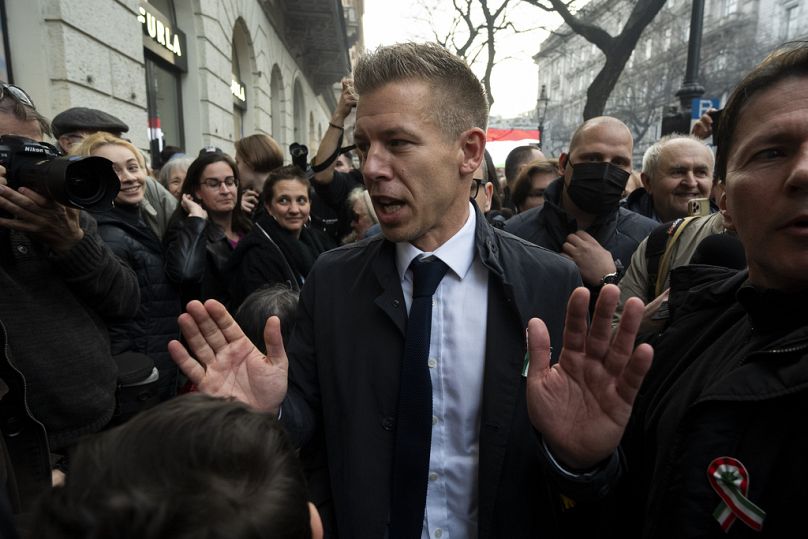 Péter Magyar, le nouveau rival de Viktor Orban, le 15 mars 2024.