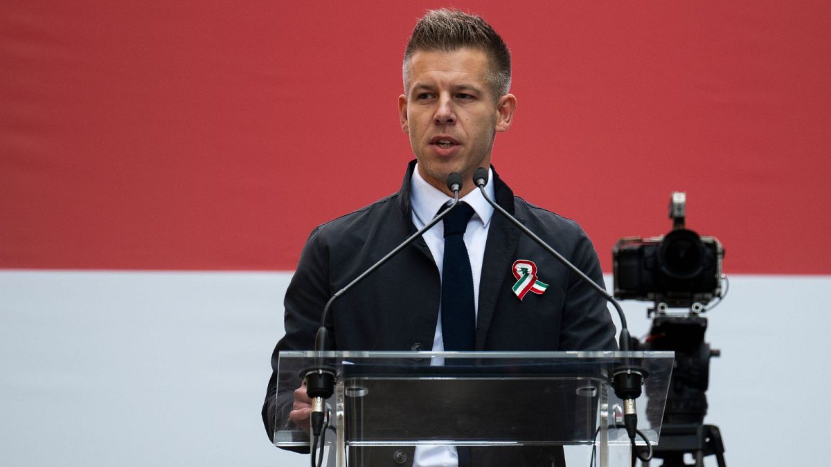 پیتر مجار در سخنرانی روز ملی مجارستان