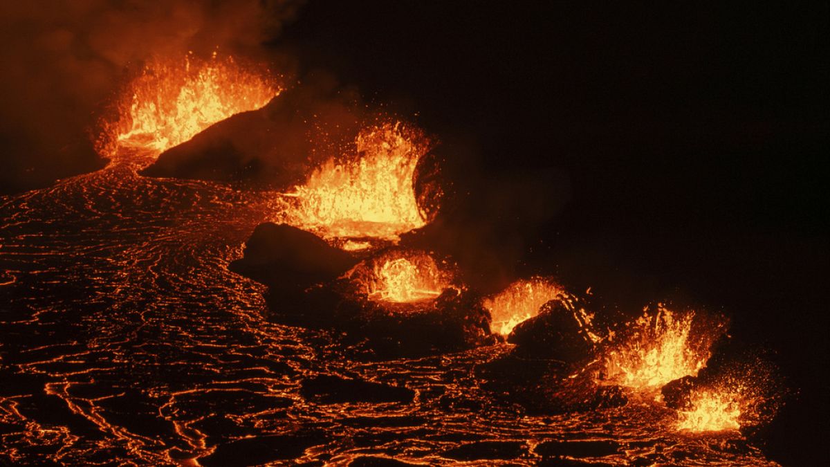 Vulkanausbruch bei Grindavik auf Island