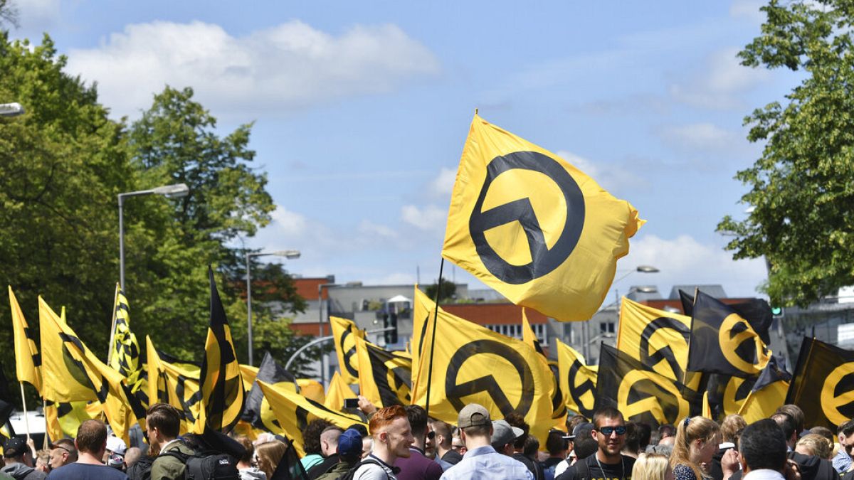 Almanya'da 2017'de düzenlenen bir Kimlikçiler Hareketi eylemi