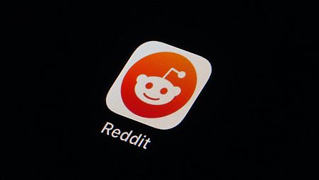 The Reddit app icon is seen on a smartphone on Feb. 28, 2023.