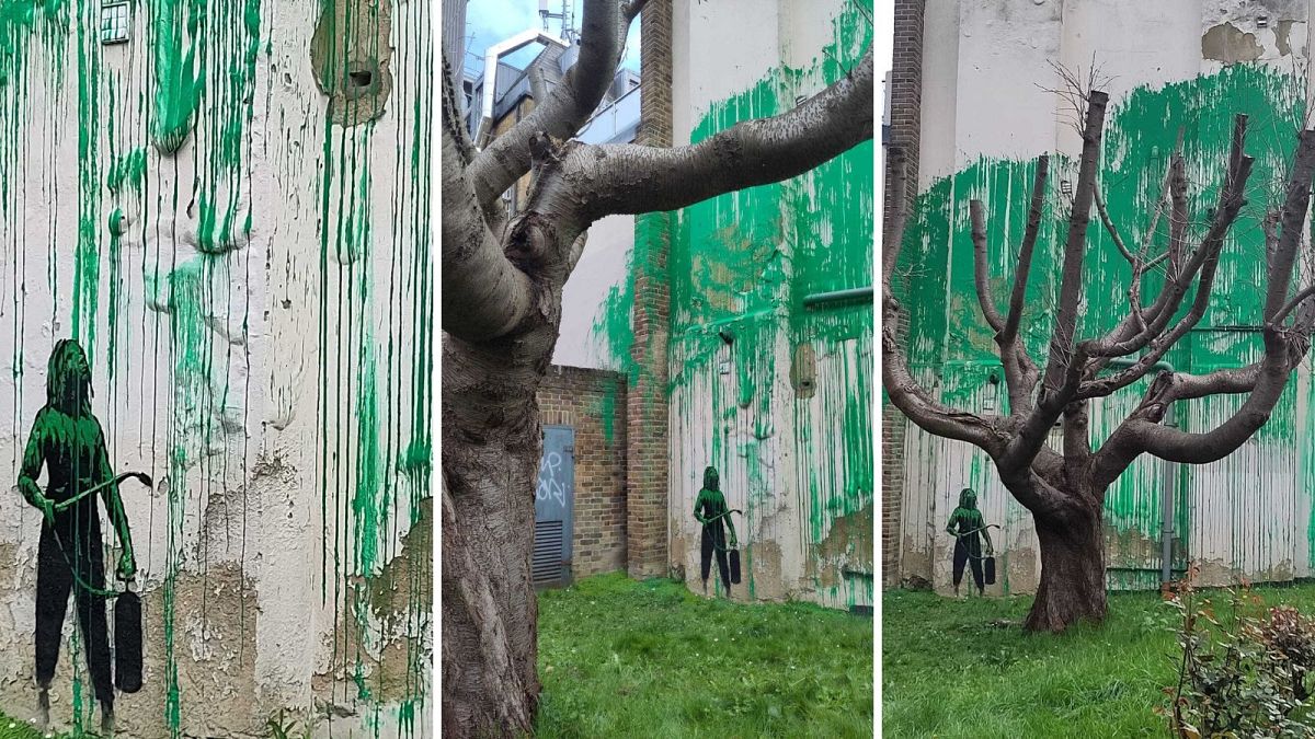Banksy`s Bankstree: Художникът потвърждава ново произведение на изкуството върху сграда в Лондон