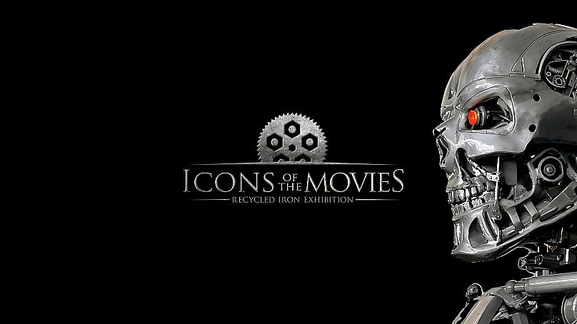 Az Icons of the movies kiállítás logója