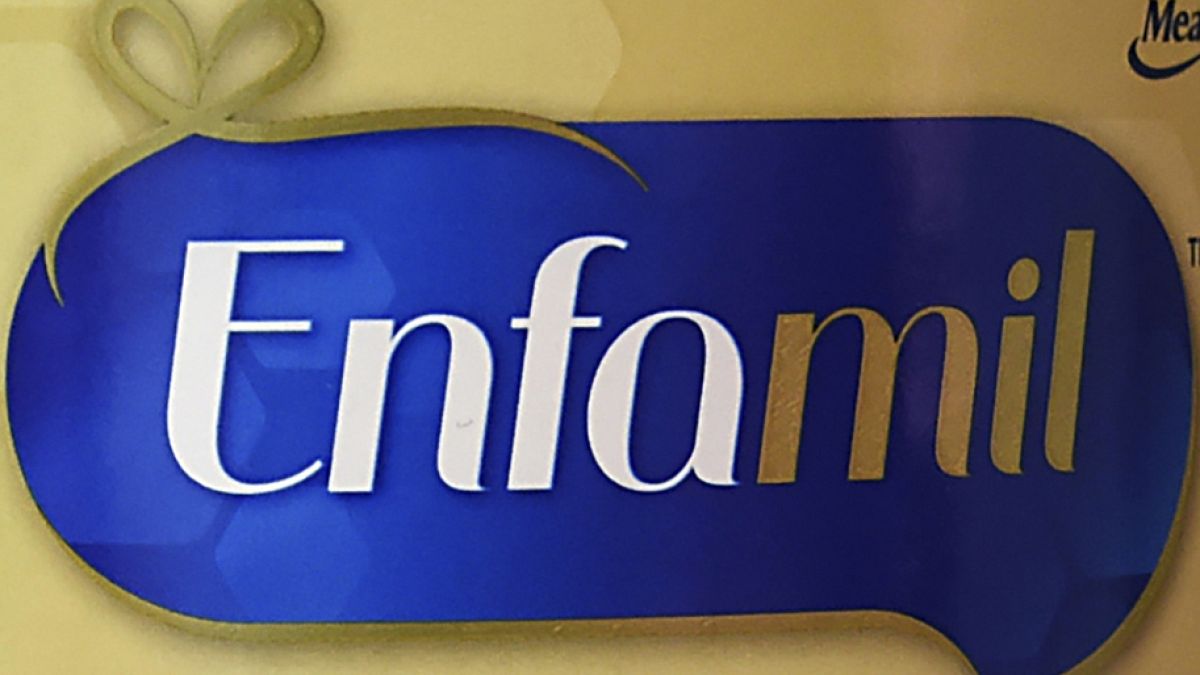This June 8, 2015 photo shows the logo for Enfamil, in Monroe, Mich.