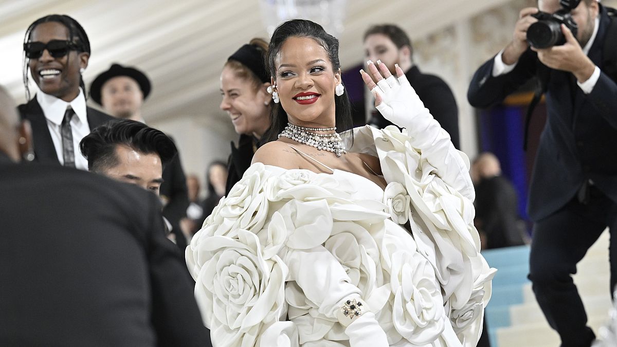 Rihanna attends The MET gala in New York. May 1, 2023.