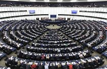 Das Europäische Parlament während einer Plenarsitzung in Straßburg
