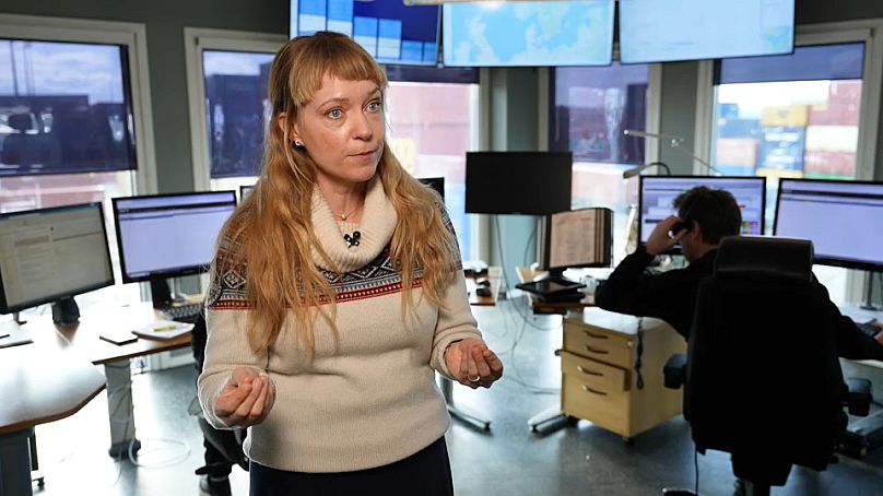 Linda Astner, Leiterin der Abteilung Nachhaltigkeit im Hafen von Gävle