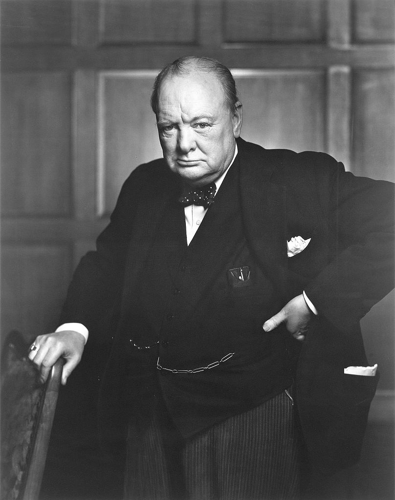 Der brüllende Löwe (Porträt von Winston Churchill) von Yousuf Karsh (1941)