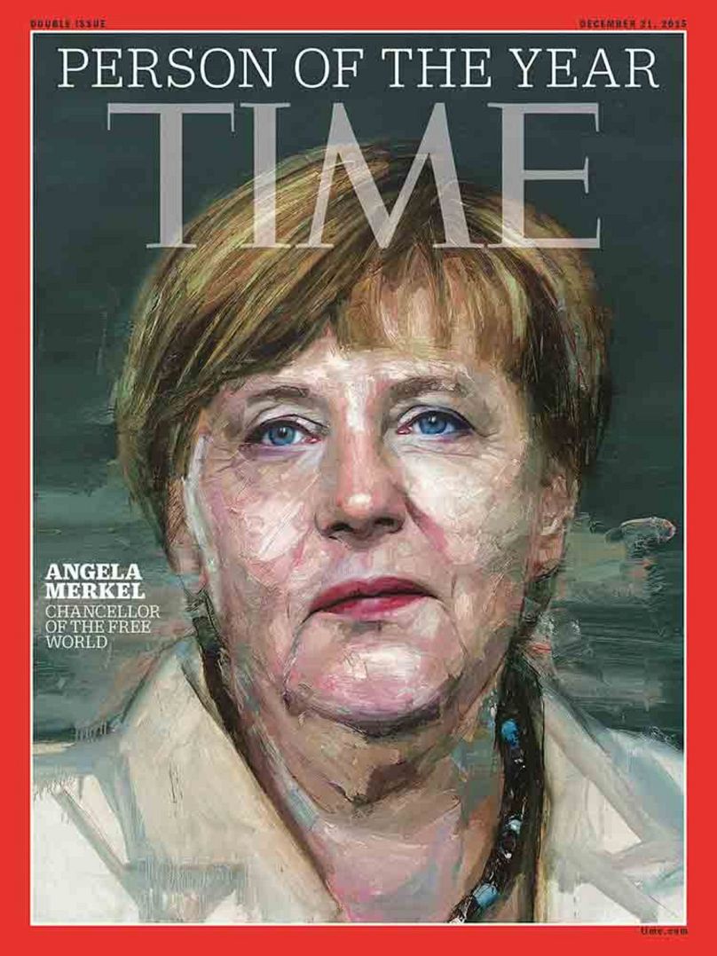 Angela Merkel featured on the cover of TIME magazine (2015)