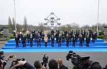 Foto de grupo de la cumbre sobre energía nuclear este jueves en Bruselas 