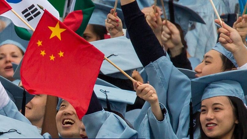 Kínai végzős diákok az USA-ban