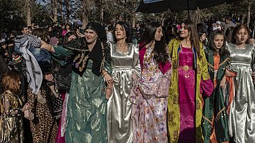 أكراد العراق يحتفلون بعيد النوروز، رأس السنة الفارسية الجديدة، في السليمانية