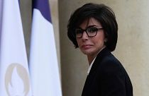 French Culture Minister Rachida Dati arrives to attend the weekly cabinet meeting at the Elysee on 12 January 2024.
