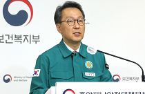 South Korean Vice Health Minister Park Min-soo speaks during a briefing at the government complex in Sejong, South Korea