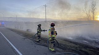 Πυροσβέστες στη φωτιά του Ρότσεστερ