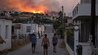 Incendi in Grecia, foto d'archivio