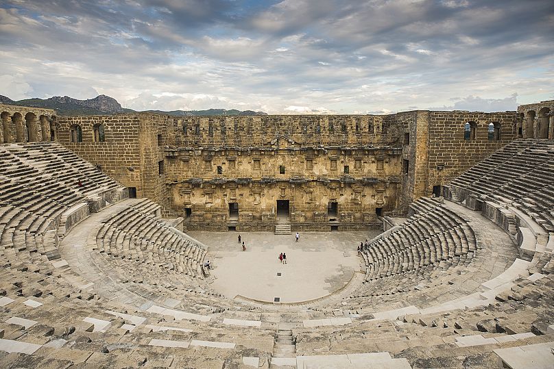 Teatro romano di Aspendos, uno dei teatri antichi meglio conservati.