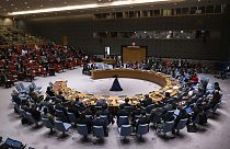 A Biztonsági Tanács ülése az Egyesült Nemzetek Szervezetének központjában