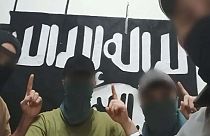 صورة للمسلحين الأربعة التي نشرها داعش