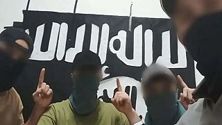 صورة للمسلحين الأربعة التي نشرها داعش