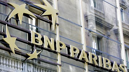  In this March 9, 2009 file photo, the BNP Paribas logo is seen at the headquarters of the French bank, in Paris. 