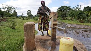 Kenya: Sand dams built on seasonal rivers providing clean water for local communities